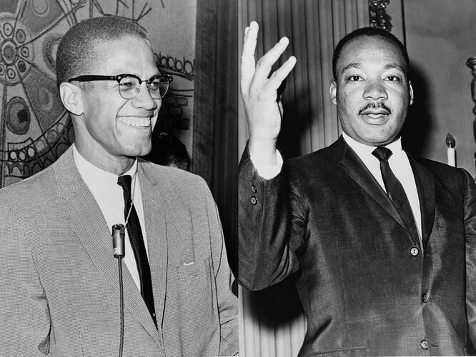 "Malcom X and Martin Luther King Jr